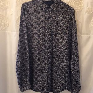 Fierce Brand Blue White Button Down Shirt